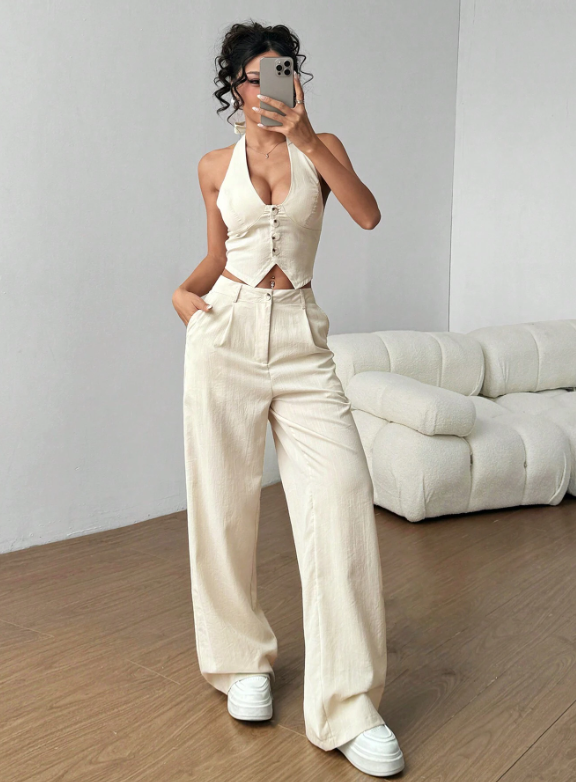 Conjunto Liara - 2 Peças Elegance Pantalona ✨