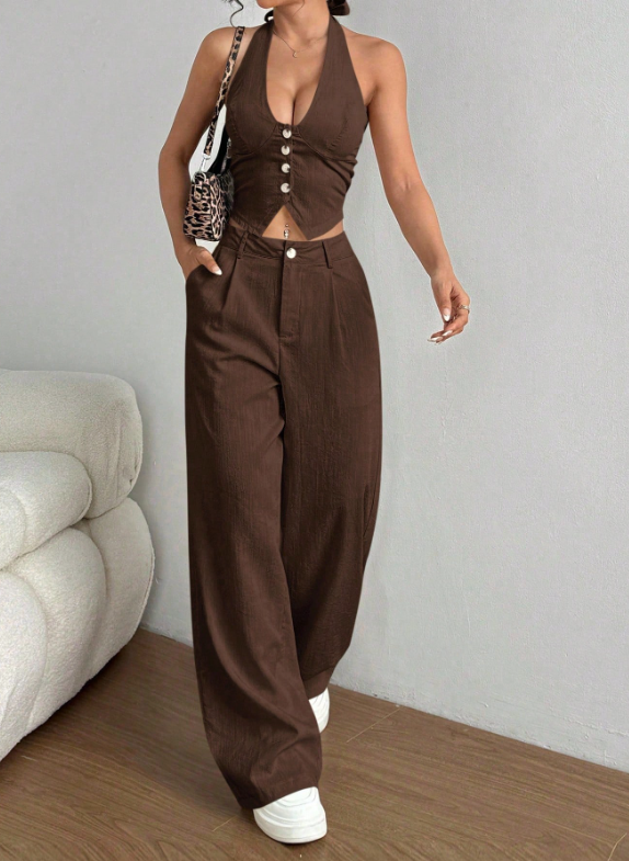 Conjunto Liara - 2 Peças Elegance Pantalona ✨