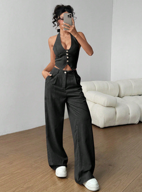 Conjunto Liara - 2 Peças Elegance Pantalona ✨