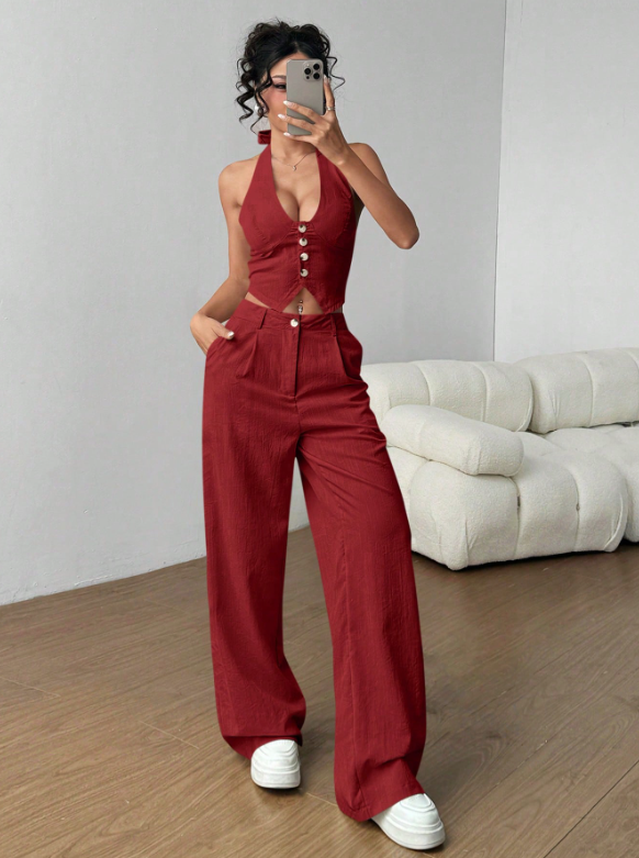 Conjunto Liara - 2 Peças Elegance Pantalona ✨