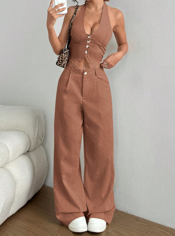 Conjunto Liara - 2 Peças Elegance Pantalona ✨