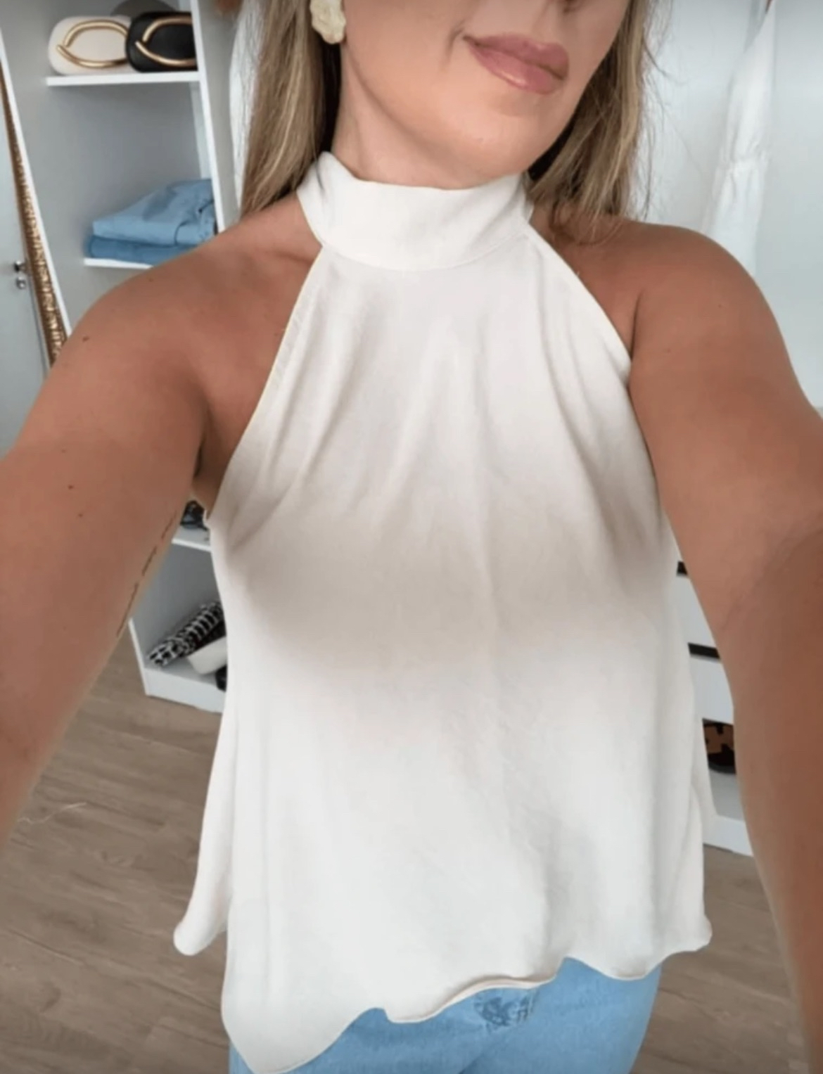 Regata Liara Feminina Bata Frente Unica Amarração - Tendencia Verão 🔥